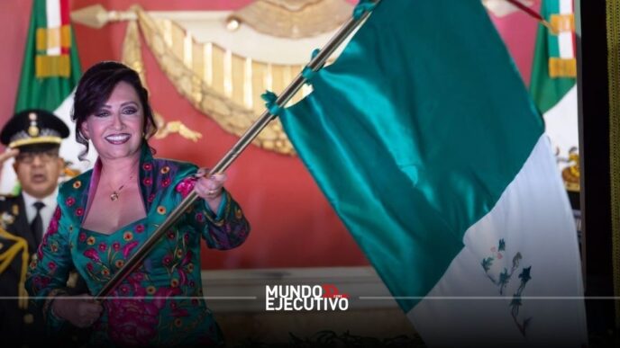 Lorena Cuéllar da su último Grito de Independencia como gobernadora de Tlaxcala