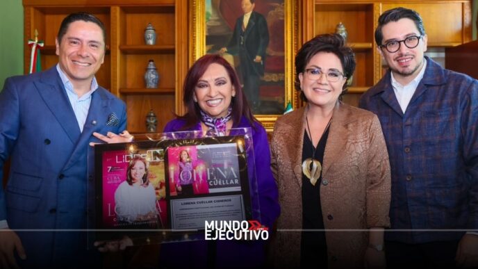 Lorena Cuéllar recibe reconocimiento de Líder In por la transformación de Tlaxcala